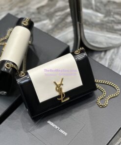 Replica YSL Saint Laurent Kate small two-tone leather shoulder bag Lambskin 742580 2 Replica YSL Saint Laurent Kate small two-tone leather shoulder bag Lambskin 742580 2