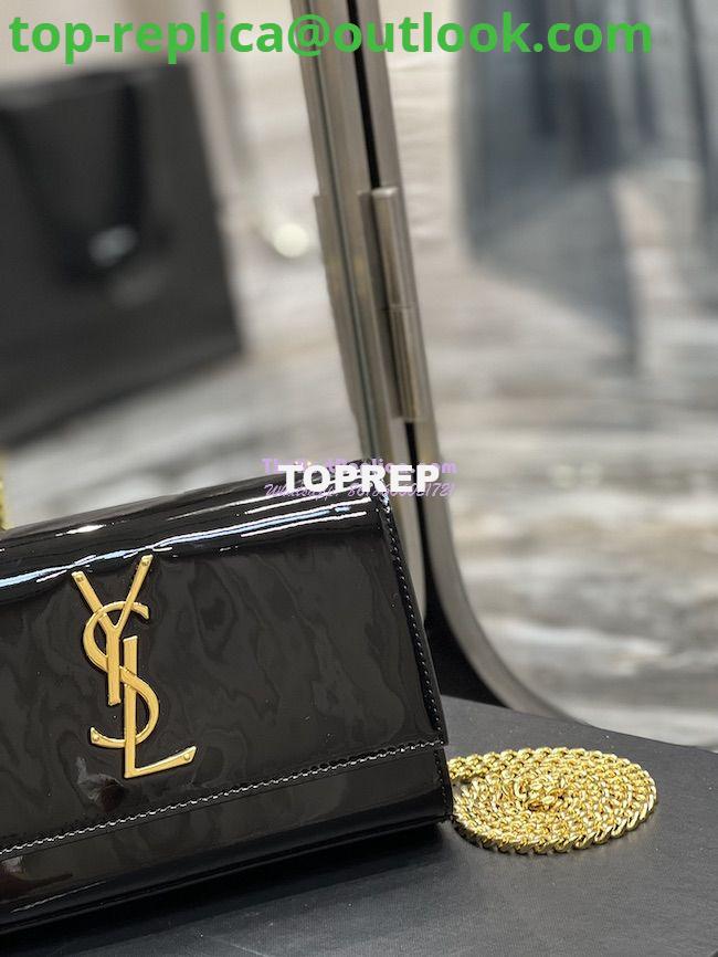 Replica YSL Saint Laurent Kate small chain bag in Patent Calfskin 469390 Black 5 Replica YSL Saint Laurent Kate small chain bag in Patent Calfskin 469390 Black 5
