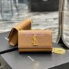 Replica YSL Saint Laurent Kate small chain bag in grain de poudre embossed leather 469390 Grey 13