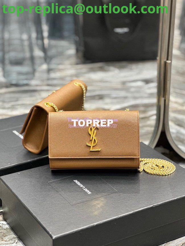 Replica YSL Saint Laurent Kate small chain bag in grain de poudre embossed leather 469390 Caramel Replica YSL Saint Laurent Kate small chain bag in grain de poudre embossed leather 469390 Caramel