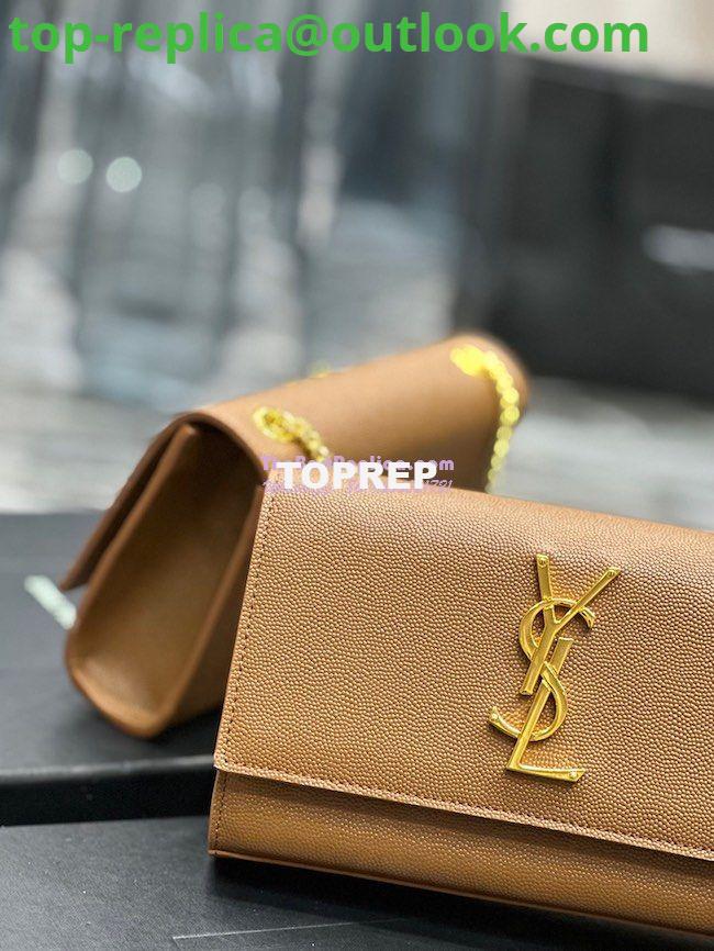 Replica YSL Saint Laurent Kate small chain bag in grain de poudre embossed leather 469390 Caramel 4 Replica YSL Saint Laurent Kate small chain bag in grain de poudre embossed leather 469390 Caramel 4