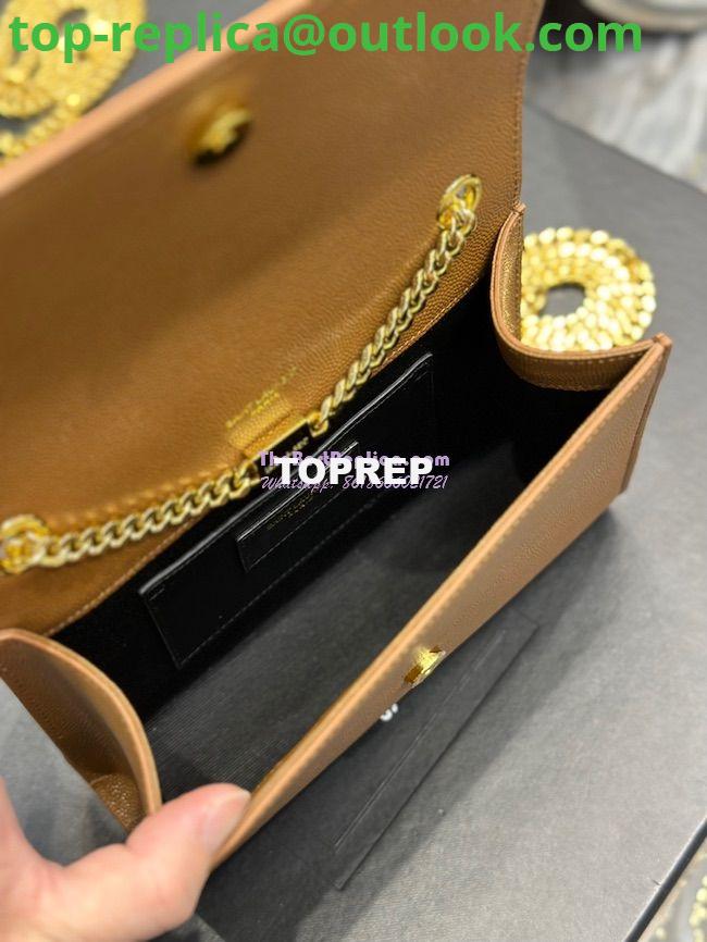 Replica YSL Saint Laurent Kate small chain bag in grain de poudre embossed leather 469390 Caramel 10 Replica YSL Saint Laurent Kate small chain bag in grain de poudre embossed leather 469390 Caramel 10