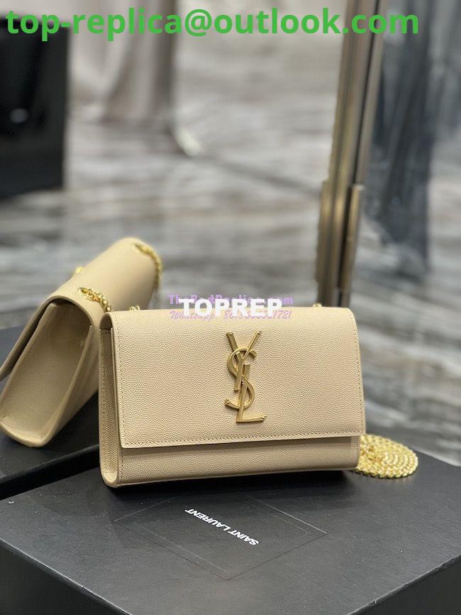 Replica YSL Saint Laurent Kate small chain bag in grain de poudre embossed leather 469390 Beige 3 Replica YSL Saint Laurent Kate small chain bag in grain de poudre embossed leather 469390 Beige 3