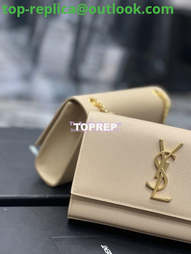 Replica YSL Saint Laurent Kate small chain bag in grain de poudre embossed leather 469390 Beige 5 Replica YSL Saint Laurent Kate small chain bag in grain de poudre embossed leather 469390 Beige 5