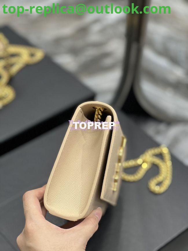 Replica YSL Saint Laurent Kate small chain bag in grain de poudre embossed leather 469390 Beige 7 Replica YSL Saint Laurent Kate small chain bag in grain de poudre embossed leather 469390 Beige 7