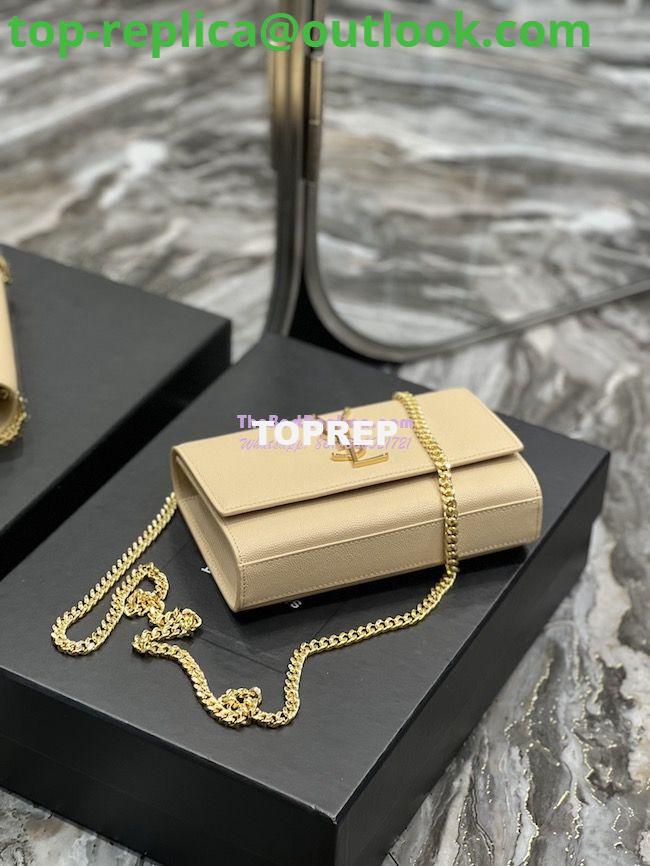 Replica YSL Saint Laurent Kate small chain bag in grain de poudre embossed leather 469390 Beige 11 Replica YSL Saint Laurent Kate small chain bag in grain de poudre embossed leather 469390 Beige 11