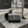 Replica YSL Saint Laurent Kate small chain bag in grain de poudre embossed leather 469390 Black All Black 12 Replica YSL Saint Laurent Kate small chain bag in grain de poudre embossed leather 469390 Black All Black 12