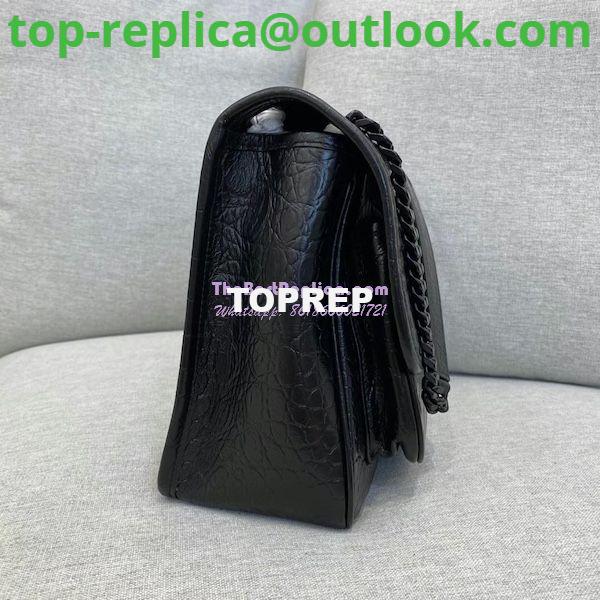 Replica YSL Saint Laurent Niki Medium Chain Bag Crocodile-embossed Leather 633151 3 Replica YSL Saint Laurent Niki Medium Chain Bag Crocodile-embossed Leather 633151 3