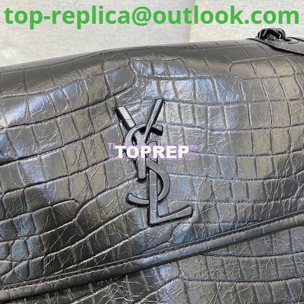 Replica YSL Saint Laurent Niki Medium Chain Bag Crocodile-embossed Leather 633151 4 Replica YSL Saint Laurent Niki Medium Chain Bag Crocodile-embossed Leather 633151 4
