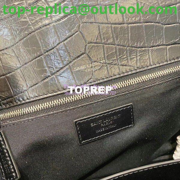 Replica YSL Saint Laurent Niki Medium Chain Bag Crocodile-embossed Leather 633151 9 Replica YSL Saint Laurent Niki Medium Chain Bag Crocodile-embossed Leather 633151 9