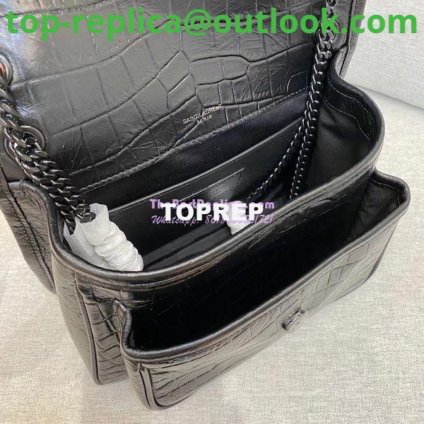 Replica YSL Saint Laurent Niki Baby Chain Bag Crocodile-embossed Leather 633151 7 Replica YSL Saint Laurent Niki Baby Chain Bag Crocodile-embossed Leather 633151 7