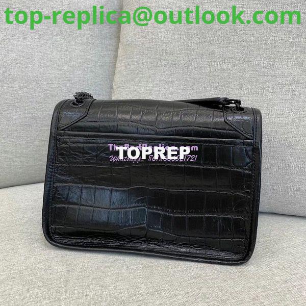 Replica YSL Saint Laurent Niki Baby Chain Bag Crocodile-embossed Leather 633151 8 Replica YSL Saint Laurent Niki Baby Chain Bag Crocodile-embossed Leather 633151 8