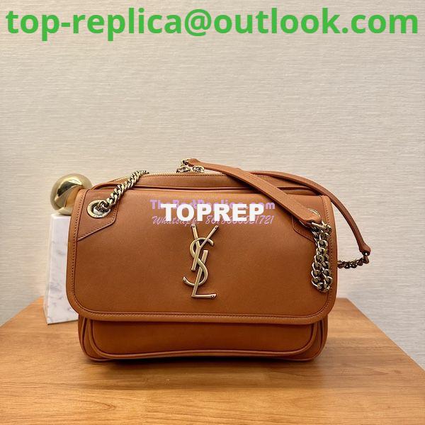 Replica YSL Saint Laurent Niki Camera Bag In Smooth Leather 712520 Vintage Cognac Replica YSL Saint Laurent Niki Camera Bag In Smooth Leather 712520 Vintage Cognac