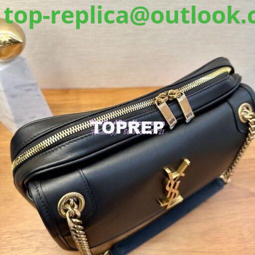 Replica YSL Saint Laurent Niki Camera Bag In Smooth Leather 712520 Black 4