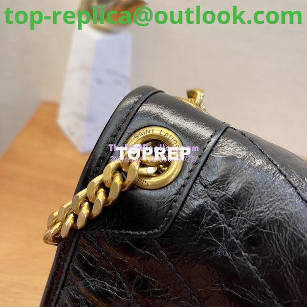 Replica YSL Saint Laurent Niki Chain Bag In Vintage Crinkled Leather Black 498894 Gold Hardware 5 Replica YSL Saint Laurent Niki Chain Bag In Vintage Crinkled Leather Black 498894 Gold Hardware 5