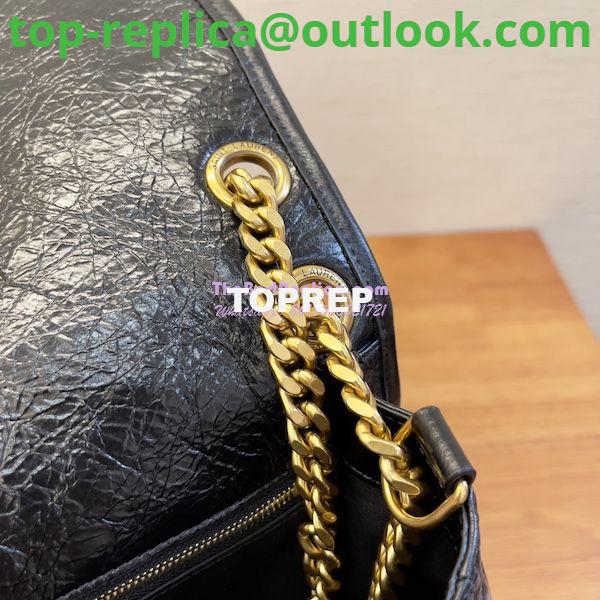 Replica YSL Saint Laurent Niki Chain Bag In Vintage Crinkled Leather Black 498894 Gold Hardware 9 Replica YSL Saint Laurent Niki Chain Bag In Vintage Crinkled Leather Black 498894 Gold Hardware 9