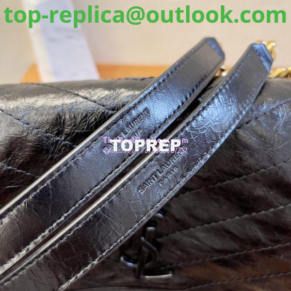 Replica YSL Saint Laurent Niki Chain Bag In Vintage Crinkled Leather Black 498894 Gold Hardware 10 Replica YSL Saint Laurent Niki Chain Bag In Vintage Crinkled Leather Black 498894 Gold Hardware 10