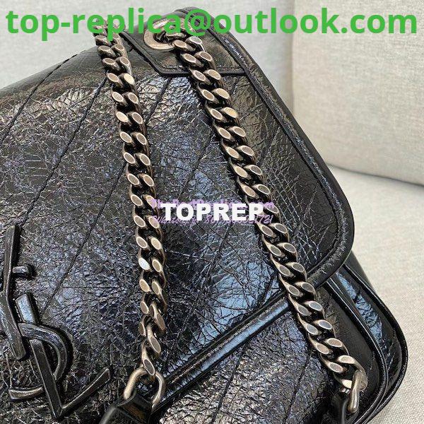Replica YSL Saint Laurent Niki Chain Bag In Vintage Crinkled Leather Black 498894 4 Replica YSL Saint Laurent Niki Chain Bag In Vintage Crinkled Leather Black 498894 4