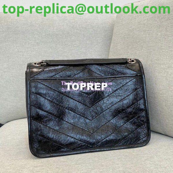 Replica YSL Saint Laurent Niki Chain Bag In Vintage Crinkled Leather Black 498894 11 Replica YSL Saint Laurent Niki Chain Bag In Vintage Crinkled Leather Black 498894 11