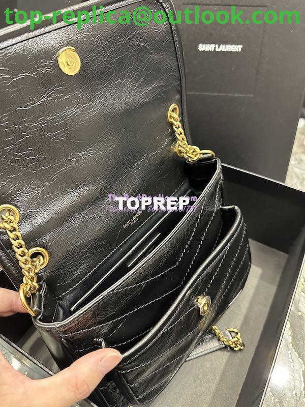Replica YSL Saint Laurent Niki Baby In Crinkled Vintage Leather 533037 Black Gold Hardware 7 Replica YSL Saint Laurent Niki Baby In Crinkled Vintage Leather 533037 Black Gold Hardware 7