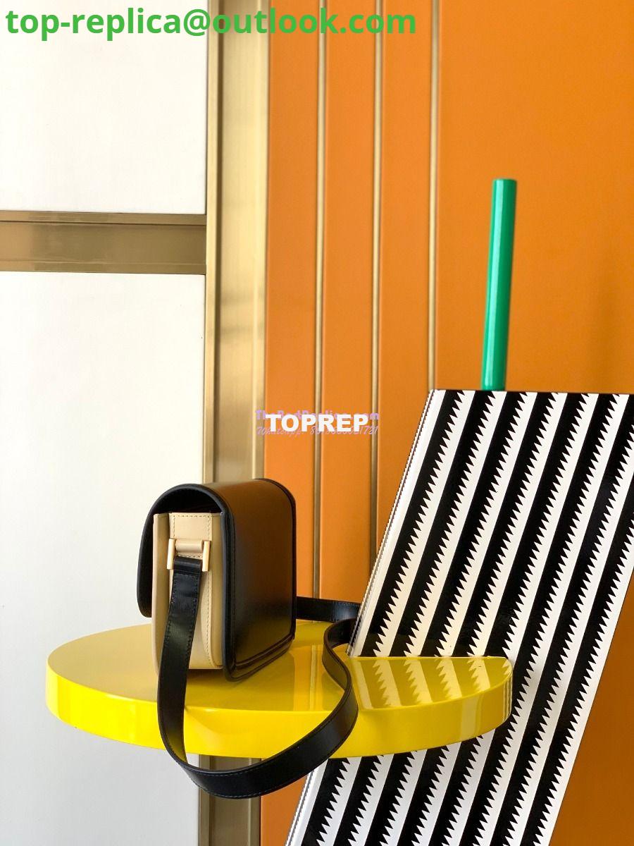 Replica YSL Saint Laurent Solferino Soft Satchel In Box Leather 635025 Black mix White Gold Hardware 3 Replica YSL Saint Laurent Solferino Soft Satchel In Box Leather 635025 Black mix White Gold Hardware 3