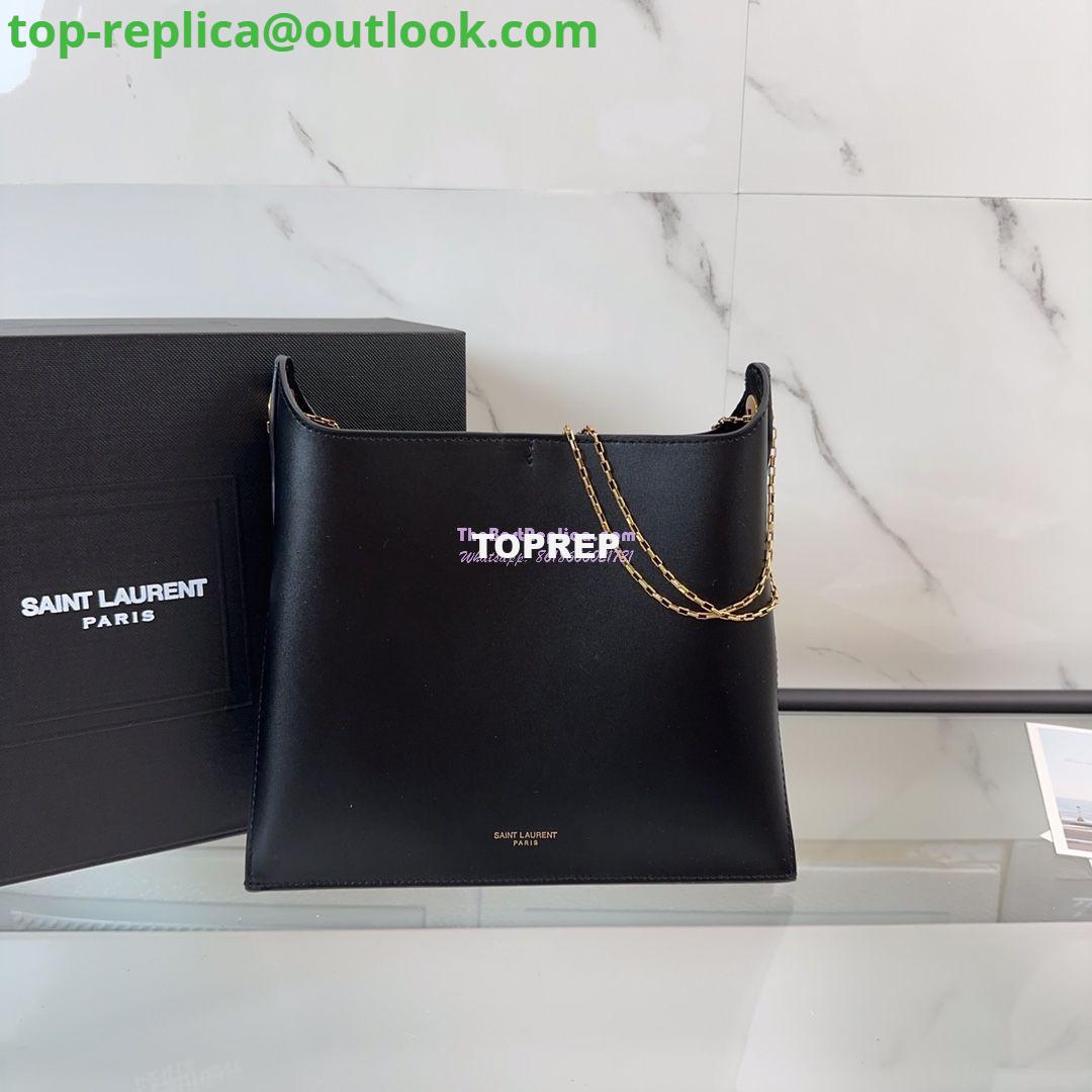 Replica YSL Saint Laurent Liane Elegant Leather Shoulder Bag 804483 black Replica YSL Saint Laurent Liane Elegant Leather Shoulder Bag 804483 black