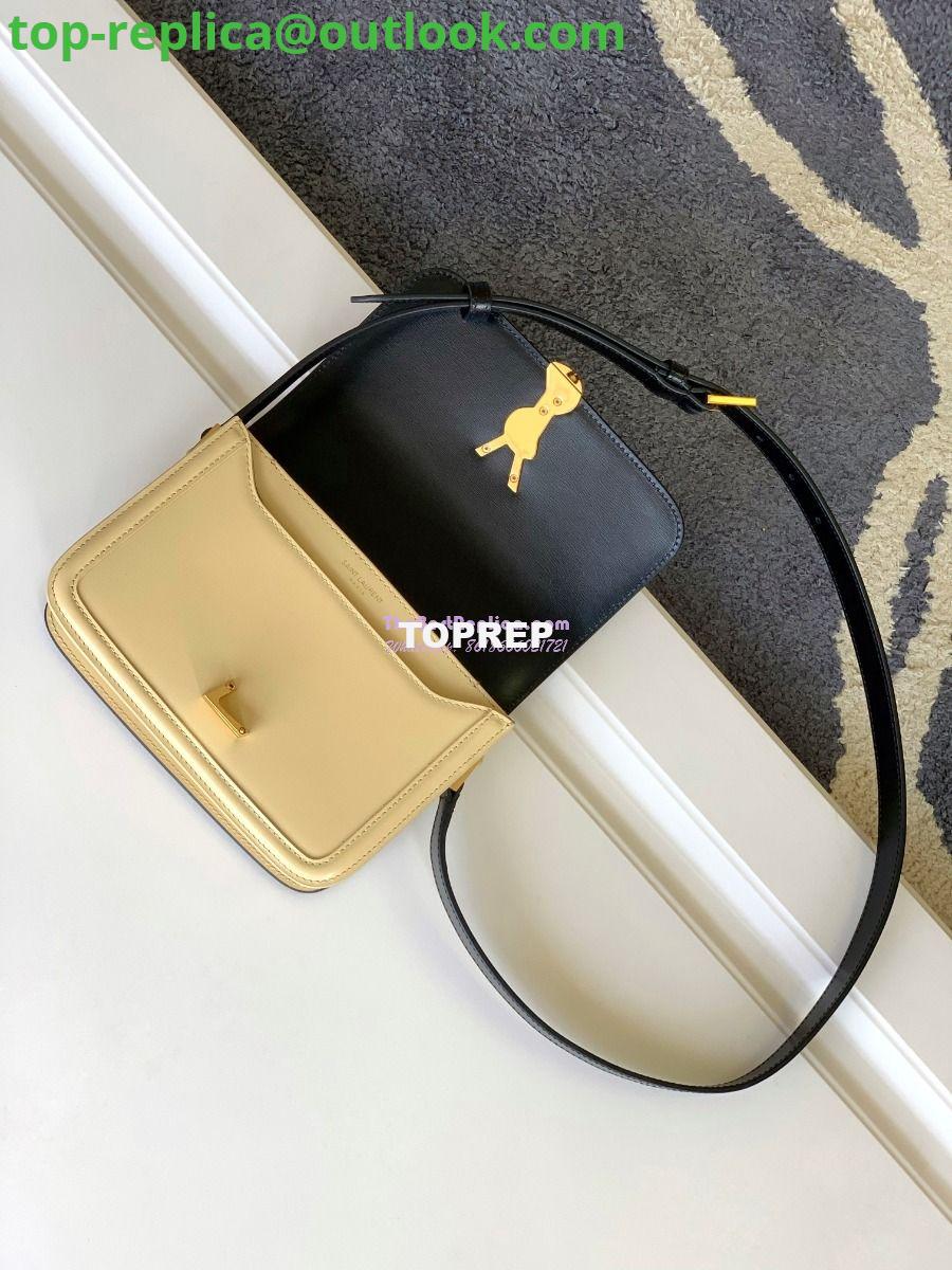 Replica YSL Saint Laurent Solferino Soft Satchel In Box Leather 635025 Black mix White Gold Hardware 8 Replica YSL Saint Laurent Solferino Soft Satchel In Box Leather 635025 Black mix White Gold Hardware 8