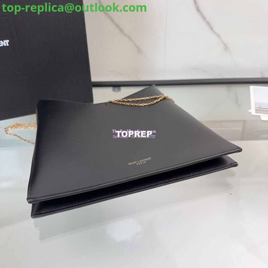Replica YSL Saint Laurent Liane Elegant Leather Shoulder Bag 804483 black 5 Replica YSL Saint Laurent Liane Elegant Leather Shoulder Bag 804483 black 5