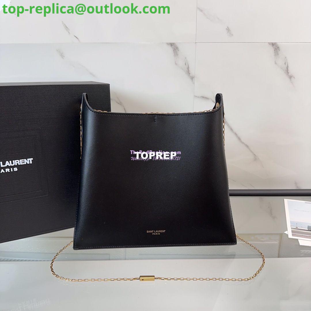 Replica YSL Saint Laurent Liane Elegant Leather Shoulder Bag 804483 black 6 Replica YSL Saint Laurent Liane Elegant Leather Shoulder Bag 804483 black 6