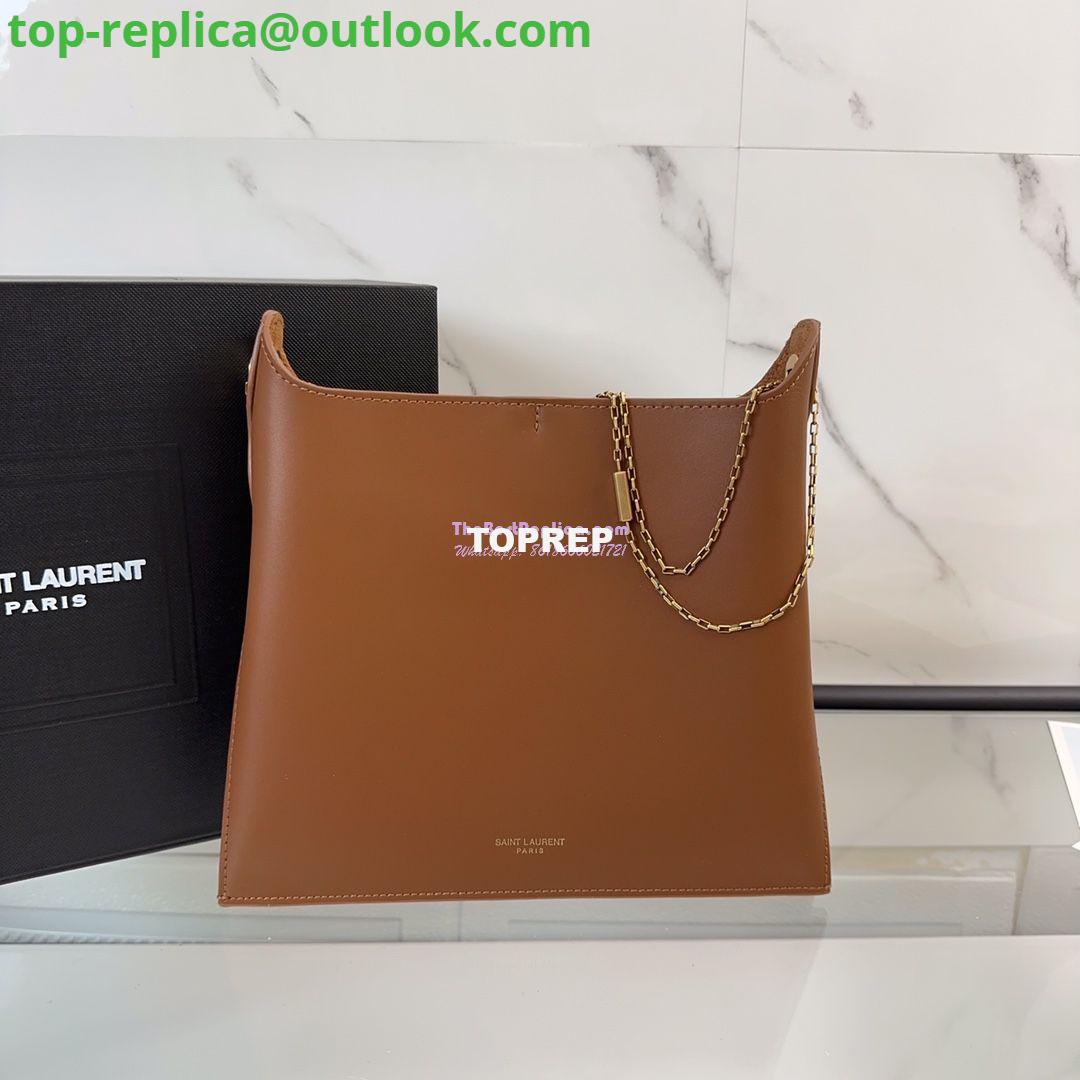 Replica YSL Saint Laurent Liane Elegant Leather Shoulder Bag 804483 brown Replica YSL Saint Laurent Liane Elegant Leather Shoulder Bag 804483 brown