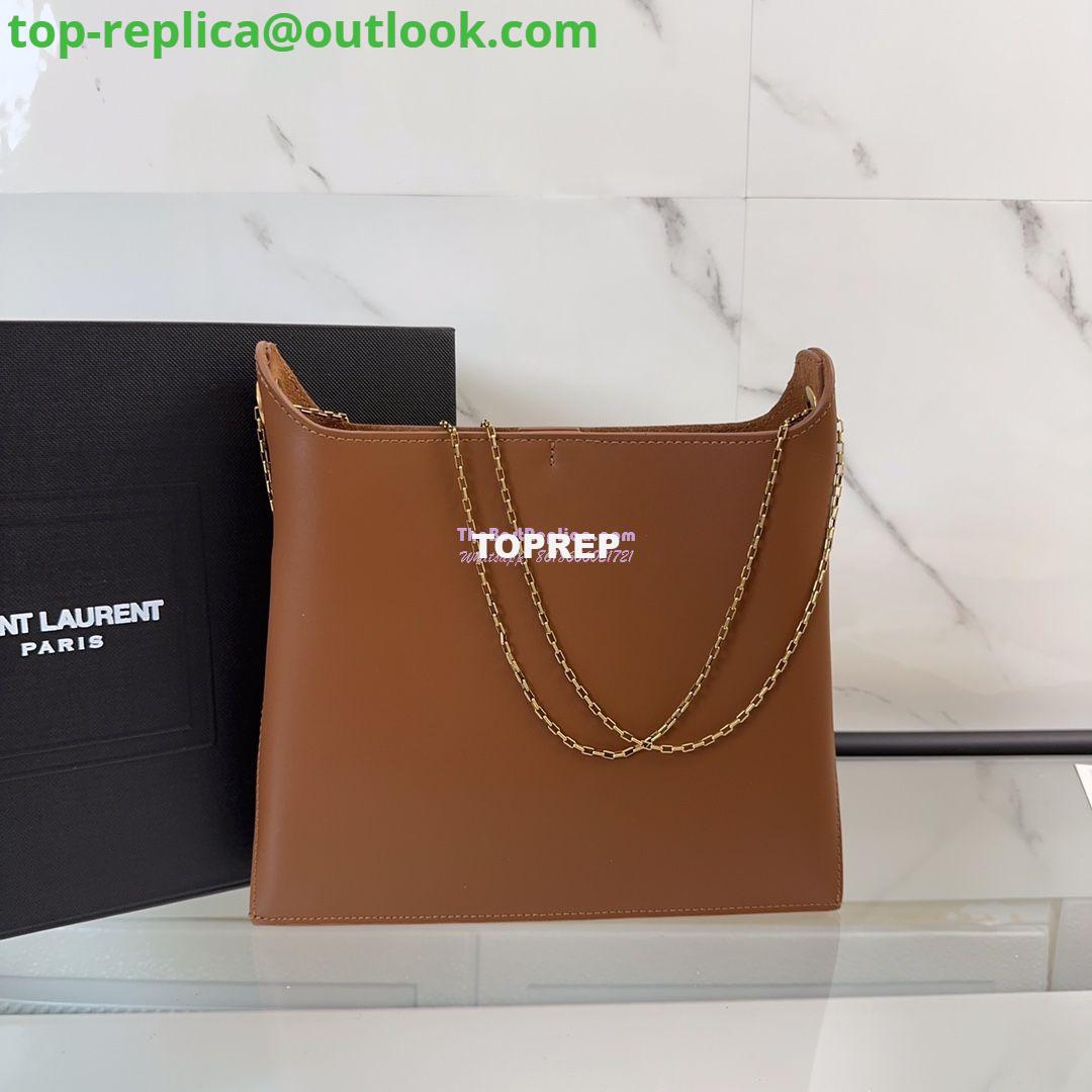 Replica YSL Saint Laurent Liane Elegant Leather Shoulder Bag 804483 brown 2 Replica YSL Saint Laurent Liane Elegant Leather Shoulder Bag 804483 brown 2