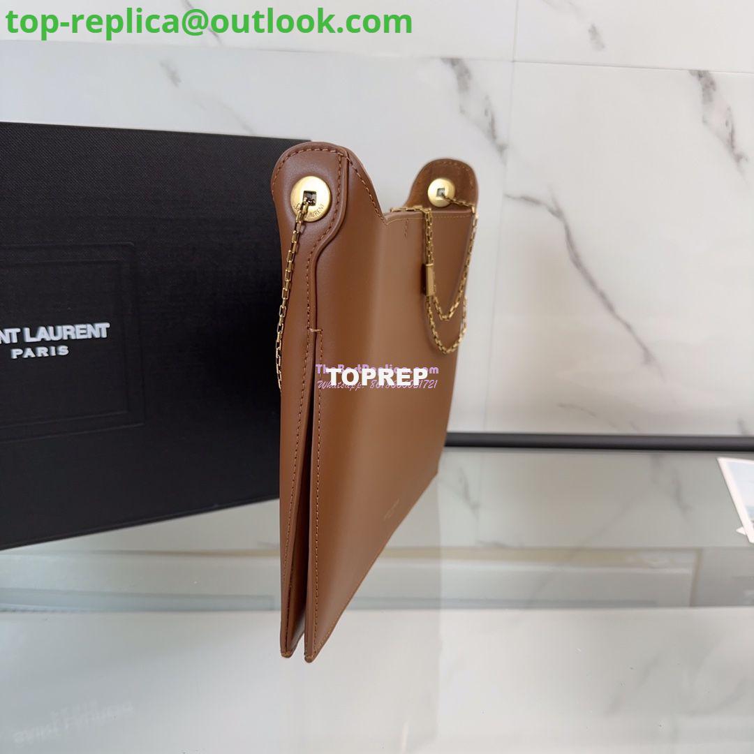 Replica YSL Saint Laurent Liane Elegant Leather Shoulder Bag 804483 brown 3 Replica YSL Saint Laurent Liane Elegant Leather Shoulder Bag 804483 brown 3