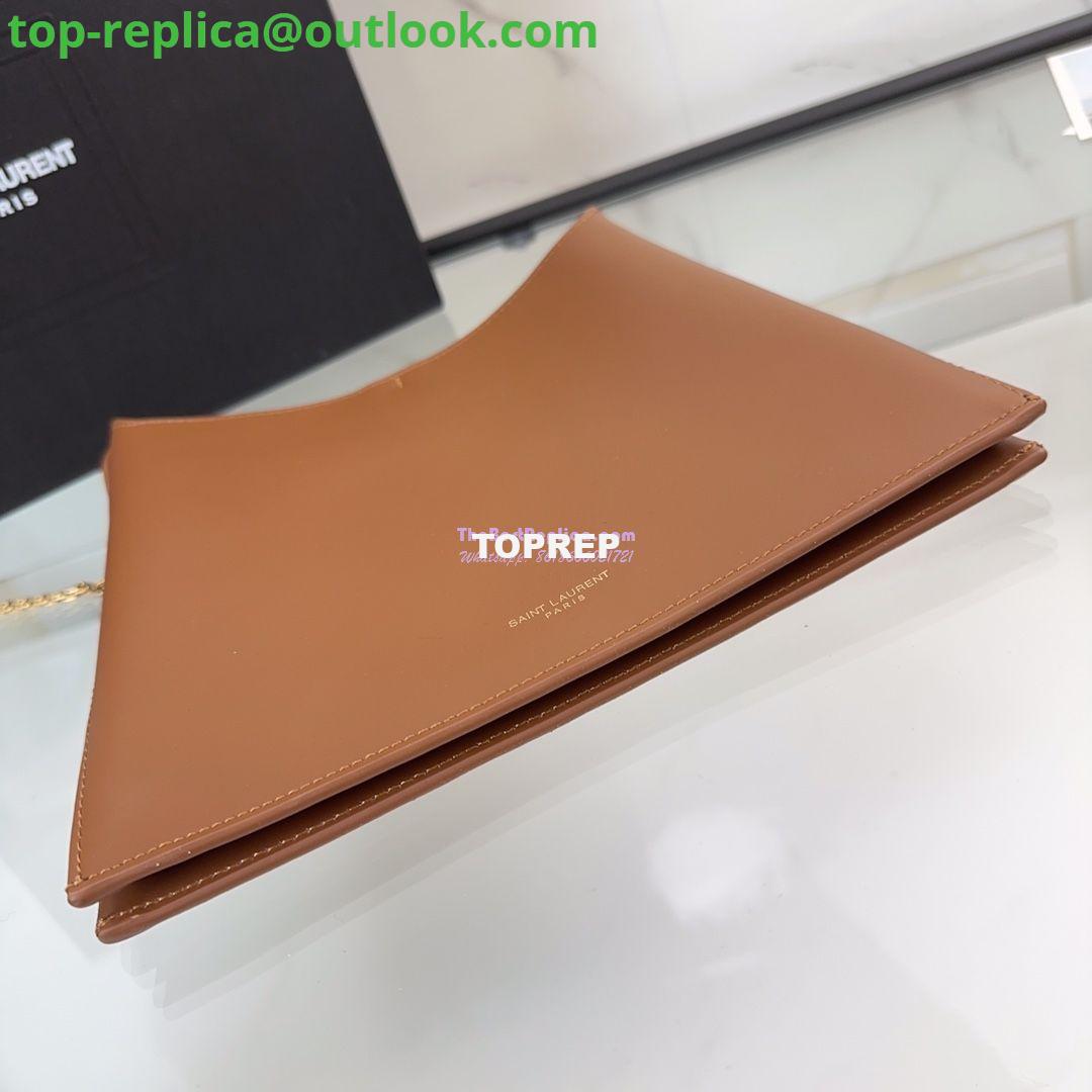 Replica YSL Saint Laurent Liane Elegant Leather Shoulder Bag 804483 brown 7 Replica YSL Saint Laurent Liane Elegant Leather Shoulder Bag 804483 brown 7