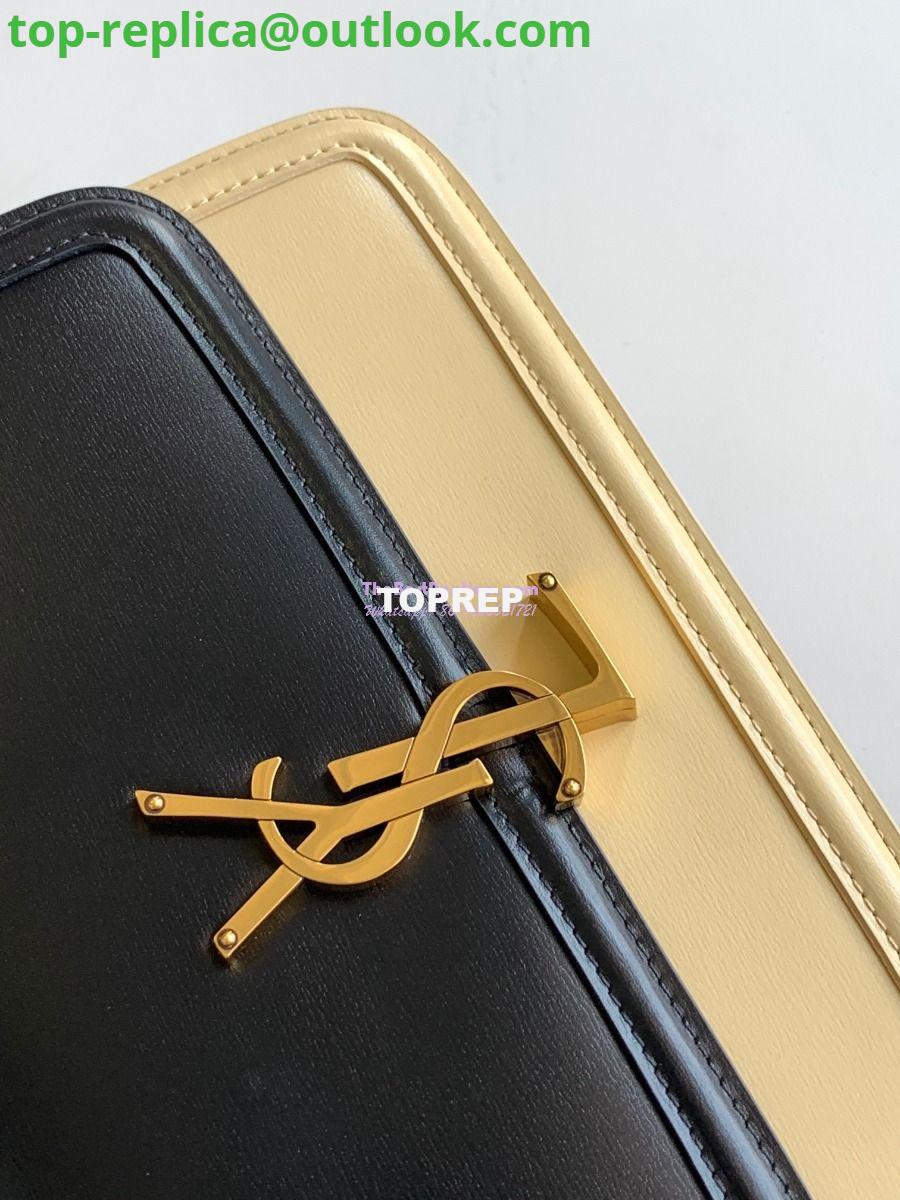 Replica YSL Saint Laurent Solferino Soft Satchel In Box Leather 635025 Black mix White Gold Hardware 15 Replica YSL Saint Laurent Solferino Soft Satchel In Box Leather 635025 Black mix White Gold Hardware 15