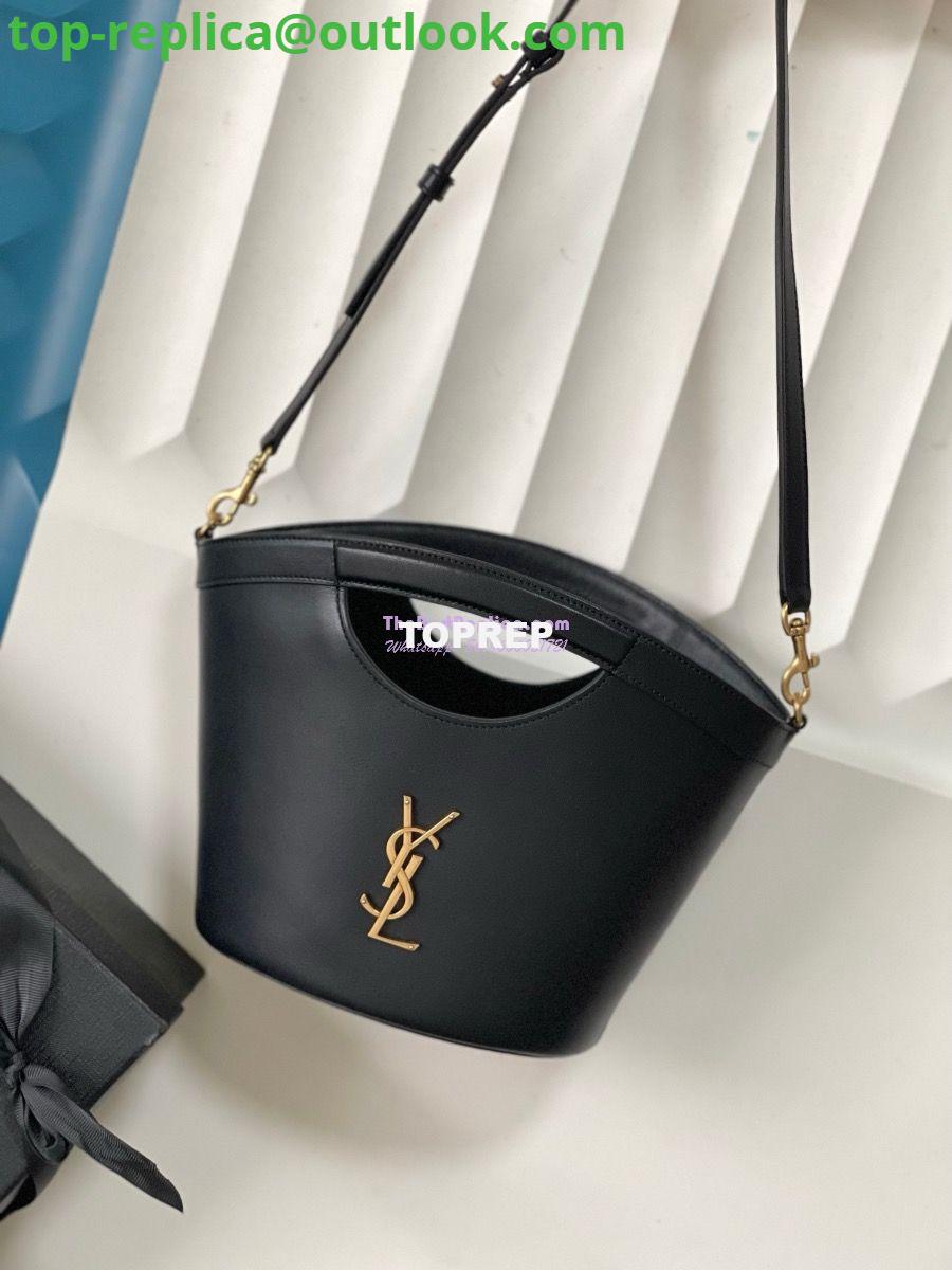 Replica YSL Saint Laurent Celia Smooth Leather Mini Tote Bag 7910690 Black Replica YSL Saint Laurent Celia Smooth Leather Mini Tote Bag 7910690 Black