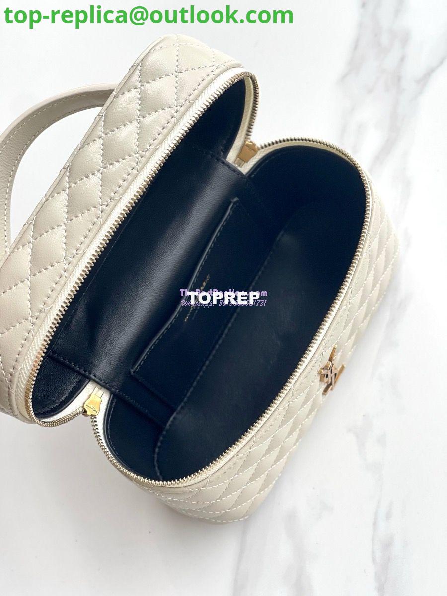 Replica Saint Laurent YSL Gaby Vanity Bag In Lambskin 7667311 Blanc 9 Replica Saint Laurent YSL Gaby Vanity Bag In Lambskin 7667311 Blanc 9