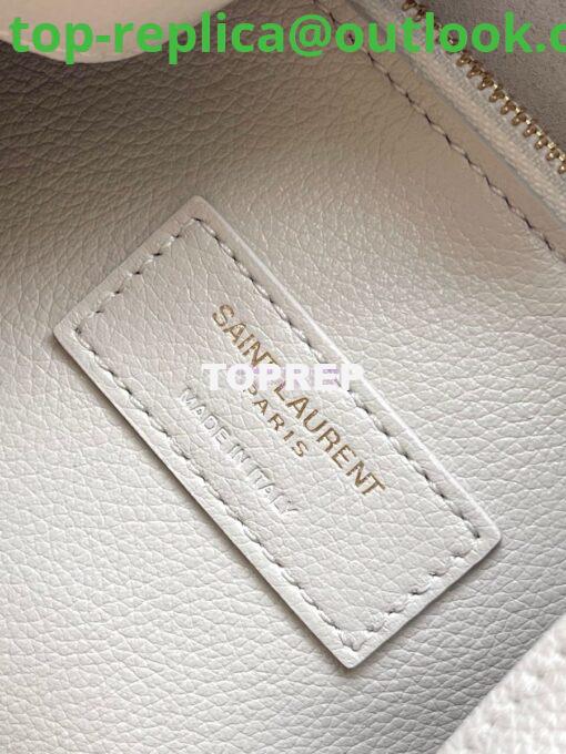 Replica YSL Saint Laurent Le 5 À 7 Supple Large In Grained Leather 753837 Blanc 6