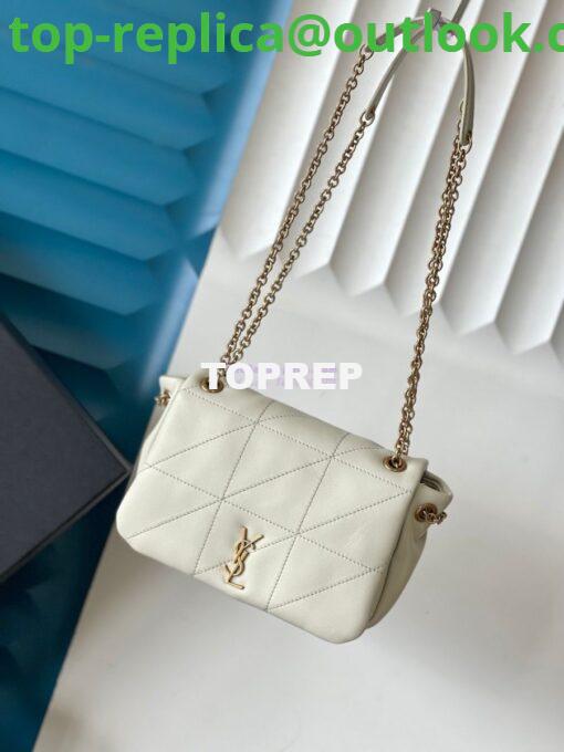 Replica YSL Saint Laurent Jamie 4.3 Mini In Lambskin 766754 Blanc