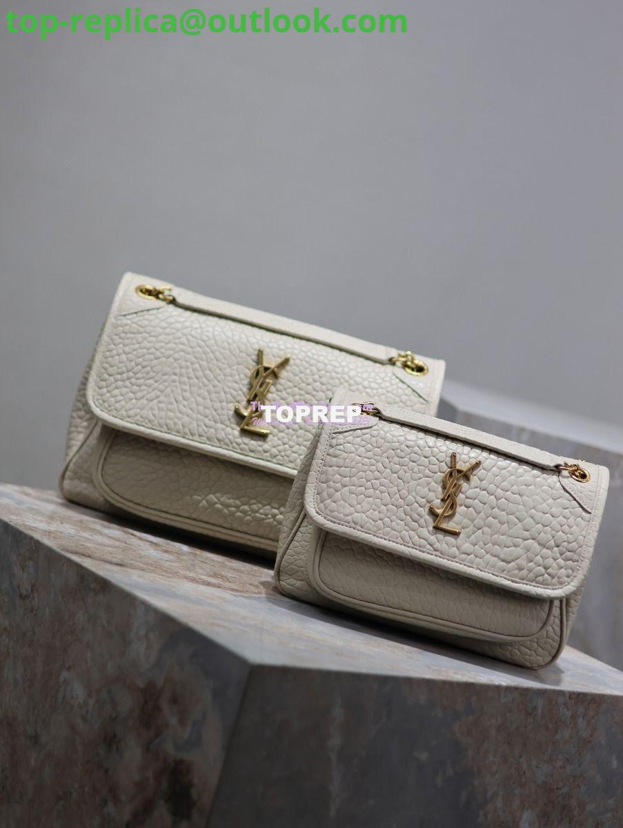 Replica Saint Laurent YSL Niki Bags in Grained Lambskin, Bronze-Toned Hardware 633179 white 2 Replica Saint Laurent YSL Niki Bags in Grained Lambskin, Bronze-Toned Hardware 633179 white 2