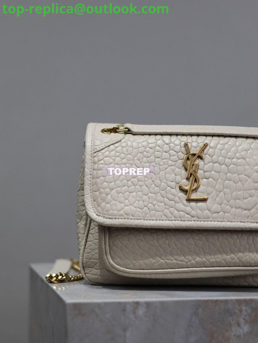 Replica Saint Laurent YSL Niki Bags in Grained Lambskin, Bronze-Toned Hardware 633179 white 4 Replica Saint Laurent YSL Niki Bags in Grained Lambskin, Bronze-Toned Hardware 633179 white 4