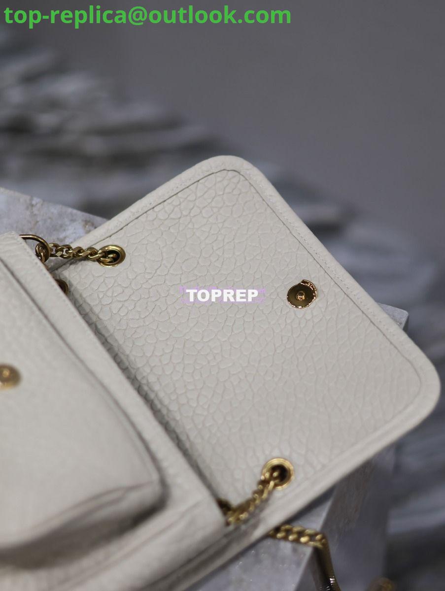 Replica Saint Laurent YSL Niki Bags in Grained Lambskin, Bronze-Toned Hardware 633179 white 9 Replica Saint Laurent YSL Niki Bags in Grained Lambskin, Bronze-Toned Hardware 633179 white 9