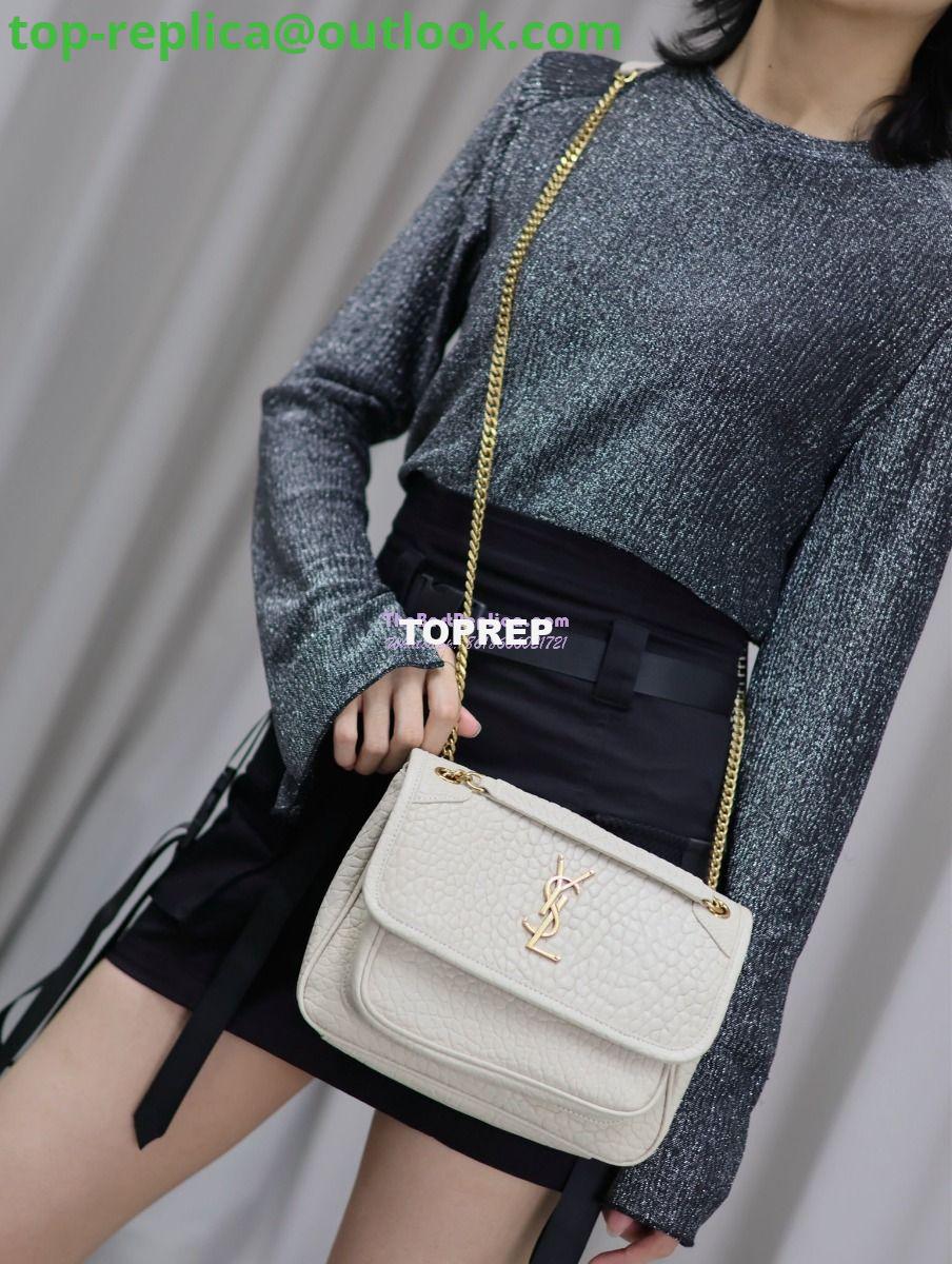 Replica Saint Laurent YSL Niki Bags in Grained Lambskin, Bronze-Toned Hardware 633179 white 23 Replica Saint Laurent YSL Niki Bags in Grained Lambskin, Bronze-Toned Hardware 633179 white 23