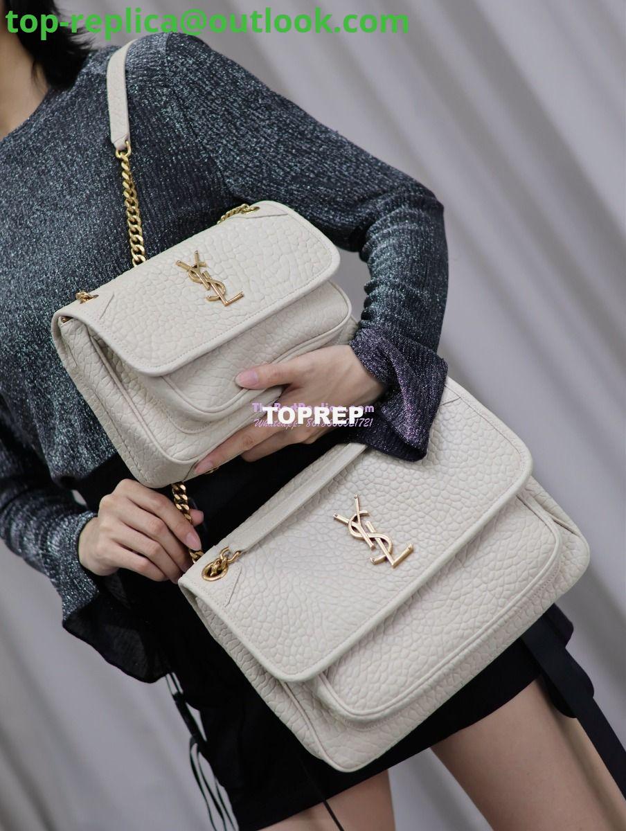 Replica Saint Laurent YSL Niki Bags in Grained Lambskin, Bronze-Toned Hardware 633179 white 26 Replica Saint Laurent YSL Niki Bags in Grained Lambskin, Bronze-Toned Hardware 633179 white 26