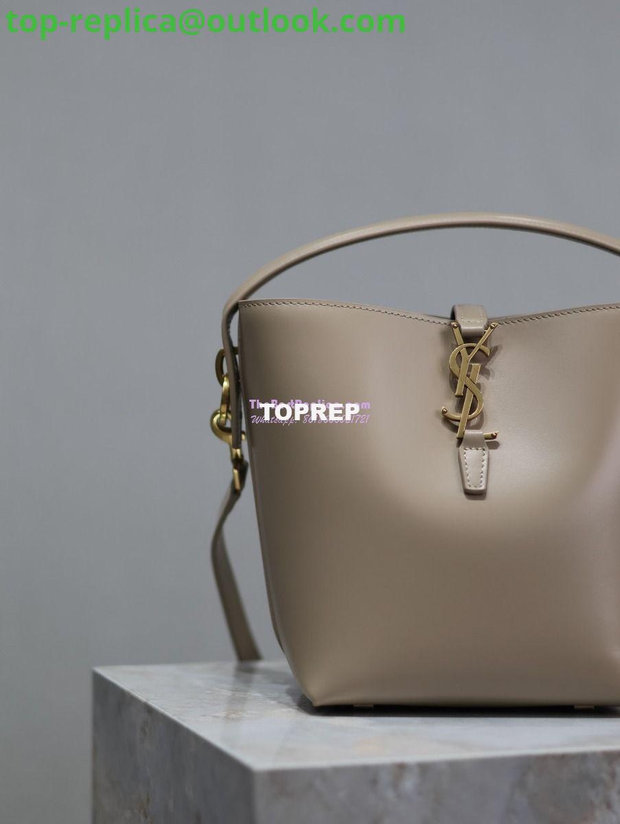 Replica YSL Saint Laurent Small Le 37 in Shiny Leather 7490362 Light Beige 3 Replica YSL Saint Laurent Small Le 37 in Shiny Leather 7490362 Light Beige 3