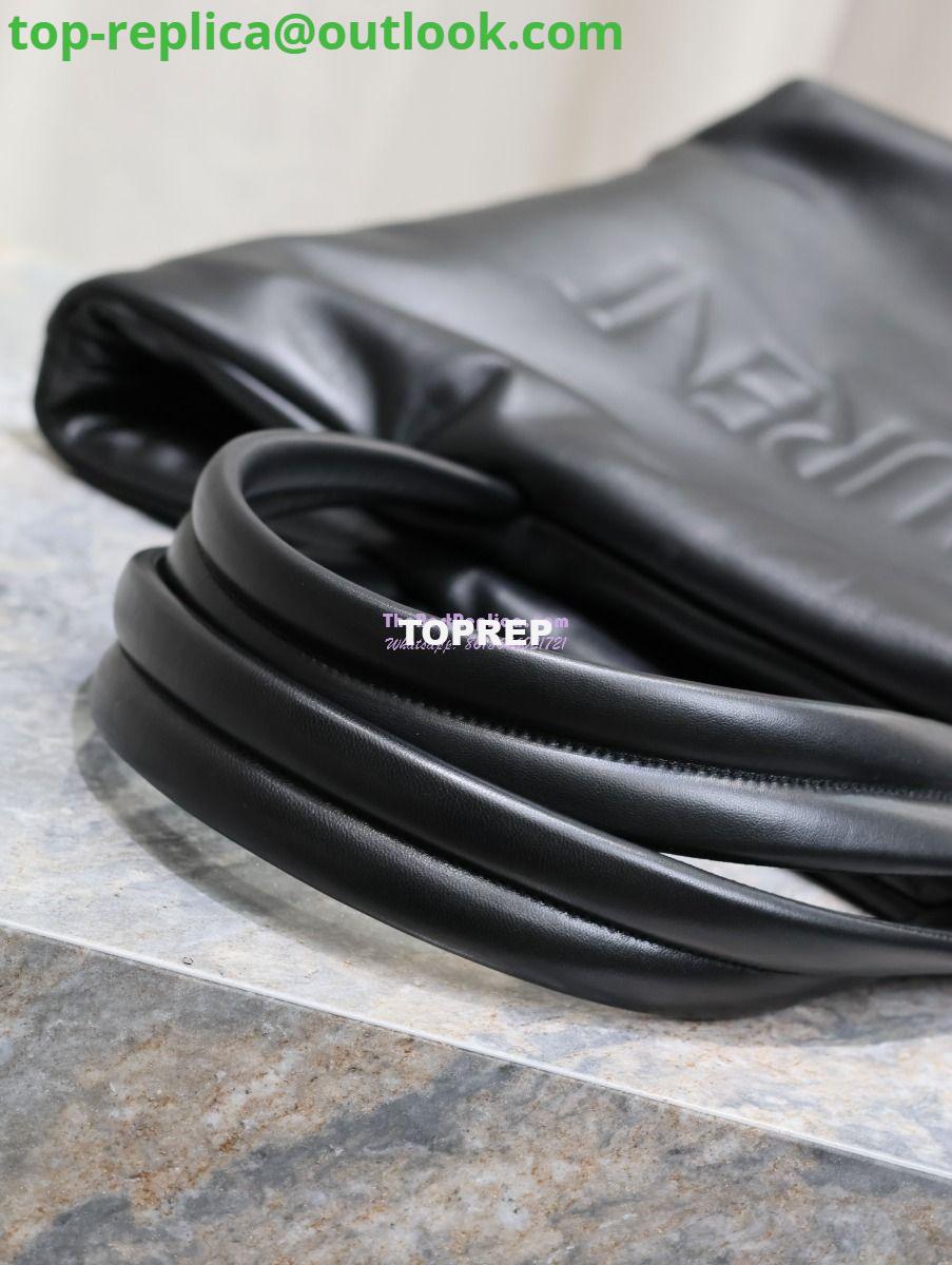 Replica Saint Laurent YSL Embossed Padded Leather Tote Bag Black 13 Replica Saint Laurent YSL Embossed Padded Leather Tote Bag Black 13