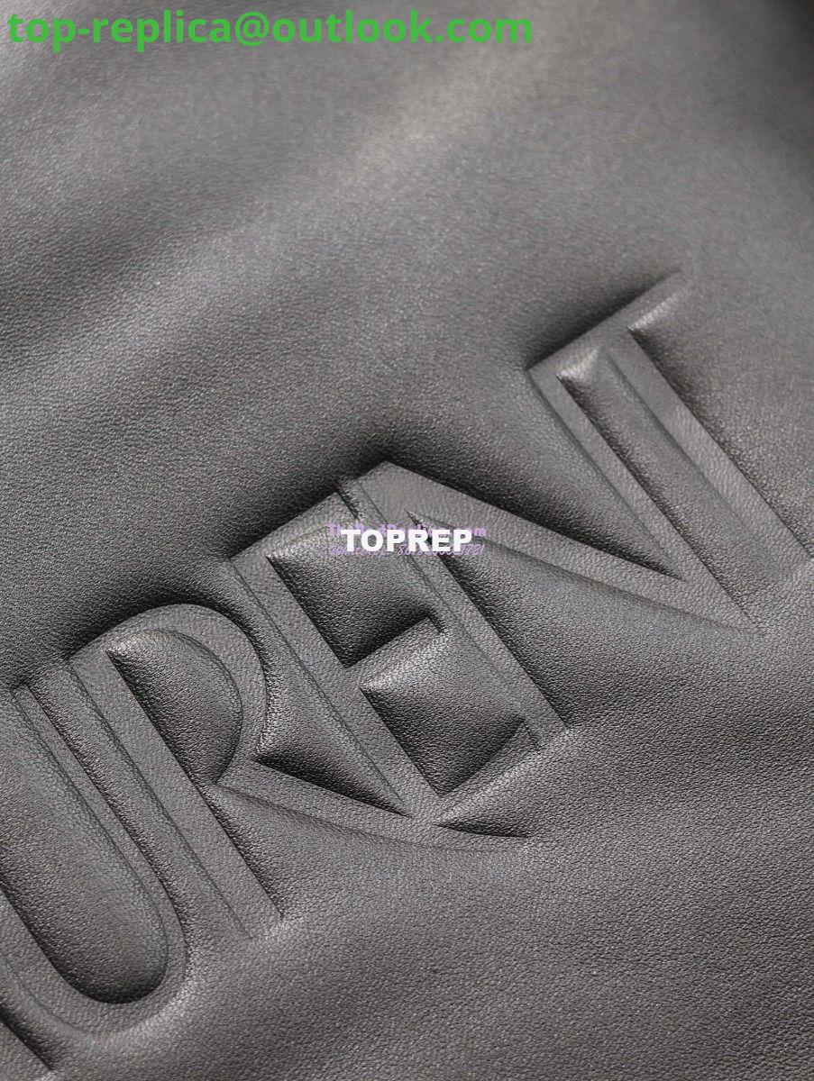 Replica Saint Laurent YSL Embossed Padded Leather Tote Bag Black 15 Replica Saint Laurent YSL Embossed Padded Leather Tote Bag Black 15