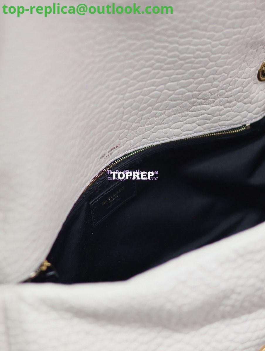 Replica Saint Laurent YSL Large Calypso In Grained Lambskin 777399 white 13 Replica Saint Laurent YSL Large Calypso In Grained Lambskin 777399 white 13
