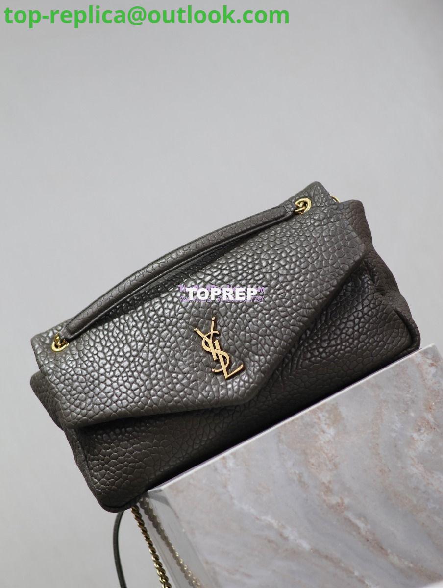 Replica Saint Laurent YSL Large Calypso In Grained Lambskin 777399 dark green 2 Replica Saint Laurent YSL Large Calypso In Grained Lambskin 777399 dark green 2