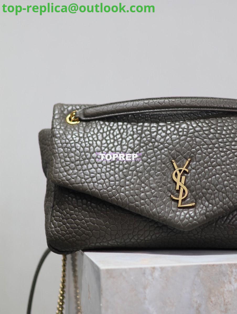 Replica Saint Laurent YSL Large Calypso In Grained Lambskin 777399 dark green 3 Replica Saint Laurent YSL Large Calypso In Grained Lambskin 777399 dark green 3