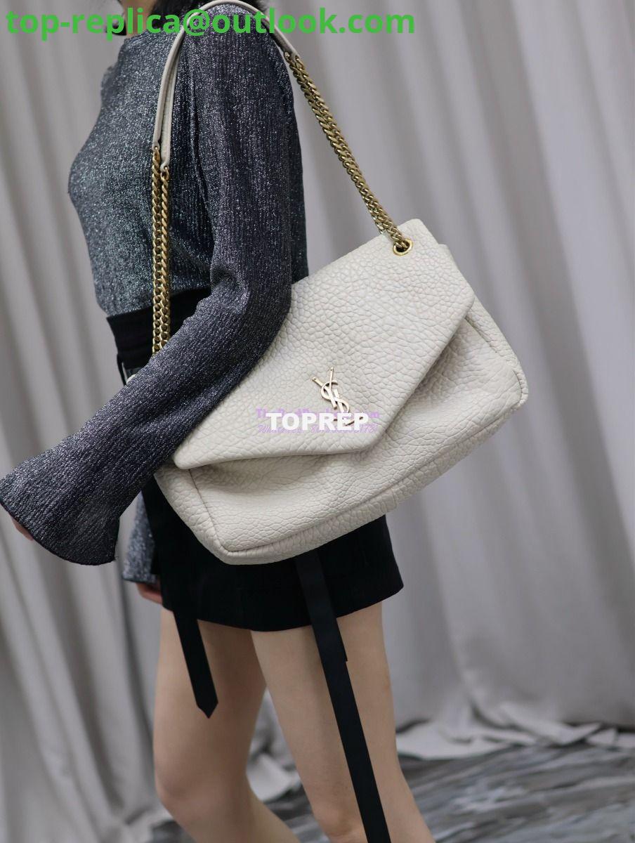 Replica Saint Laurent YSL Large Calypso In Grained Lambskin 777399 white 16 Replica Saint Laurent YSL Large Calypso In Grained Lambskin 777399 white 16